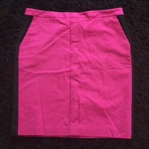 Pink lined pencil skirt